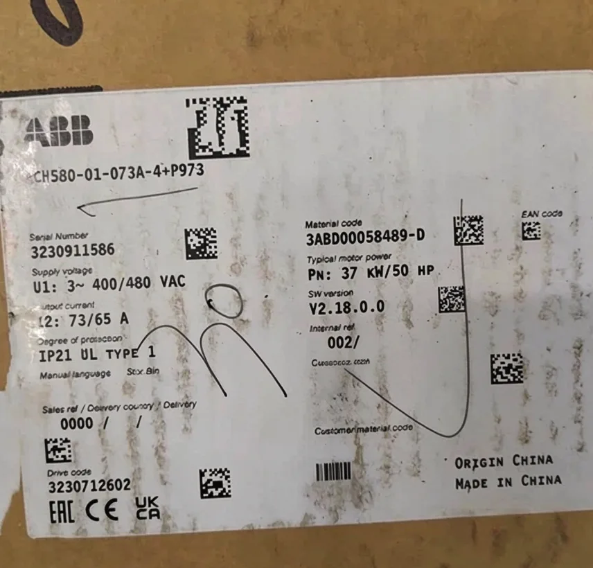 ABB ACH580-01-073A-4+PP973 frequency converter 2