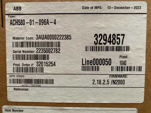 ABB ACH580-01-096A-4 Variable Frequency Drive 3