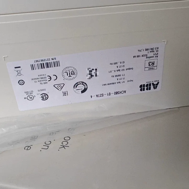 ABB ACH580-01-027A-4 VFD 15HP 480V 27A 3AUA0000222379 Drive 4