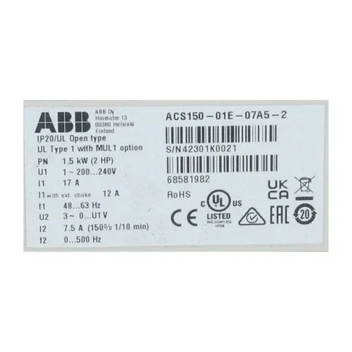 ABB inverter ACS150-01E-07A5-2 4