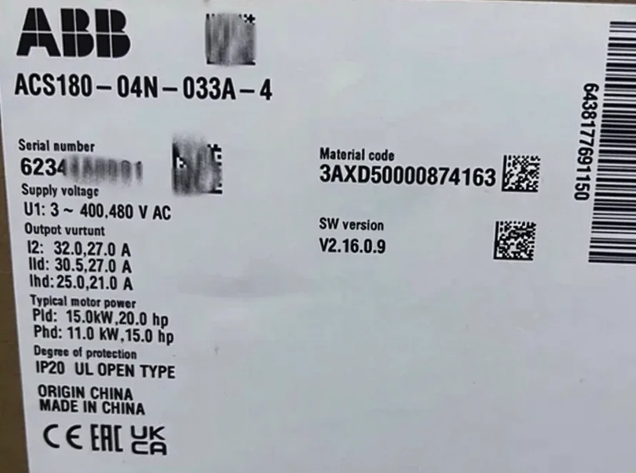 ABB ACS180-04N-033A-4 frequency converter 2
