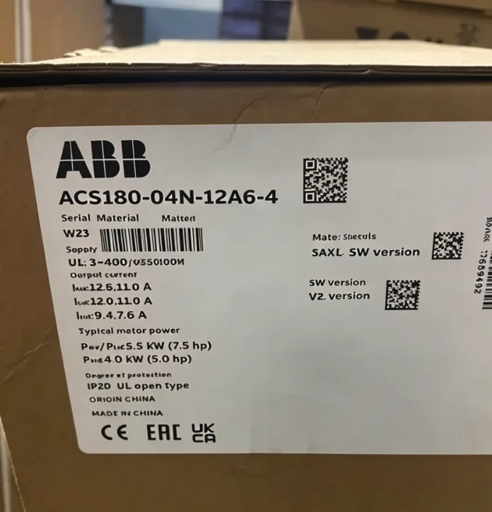 ABB Inverter ACS180-04N-12A6-4 5.5KW