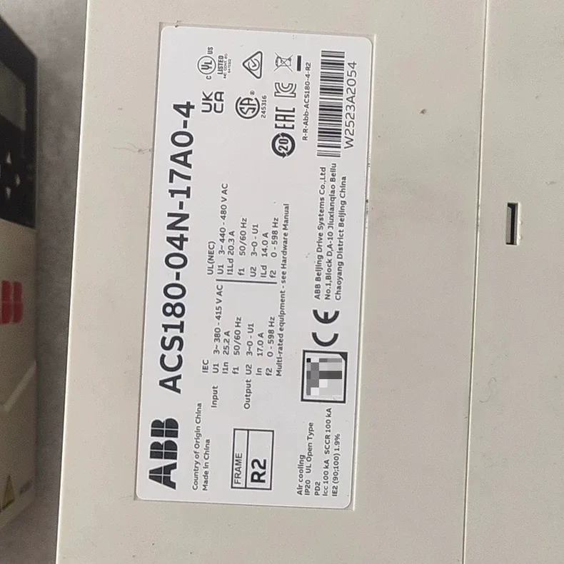 ABB Inverter ACS180-04N-17A0-4 7.5KW/5.5KW 5