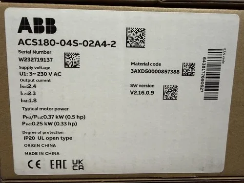 ABB SURPLUS ACS180-04S-02A4-2 * Next Day Air Available * 2