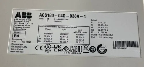 ABB ACS180-04S-038A-4 Inverter 2