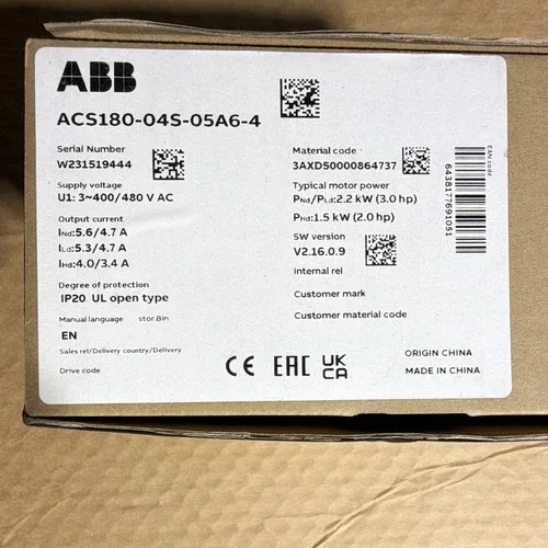 ABB ACS180-04S-05A6-4 Inverter 3
