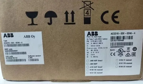 ABB ACS310-03E-02A6-4 Inverter 0.75KW 3