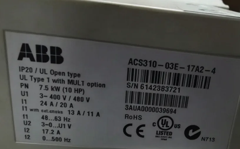 ABB ACS310-03E-17A2-4 frequency inverter 3