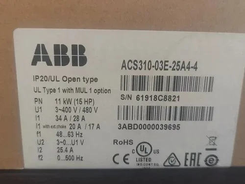 ABB ACS310-03E-25A4-4 Inverter Deliver quickly 2