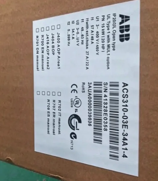 ABB ACS310-03E-34A1-4 Frequency Converter 3