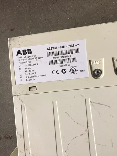ABB Frequency Inverter 2.2kW J400 AOP Area1 ACS350-01E-09A8-2 2