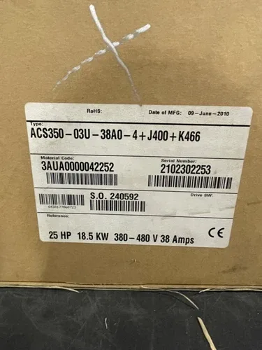 ABB ACS350-03U-38A0-4+J400+K466 2