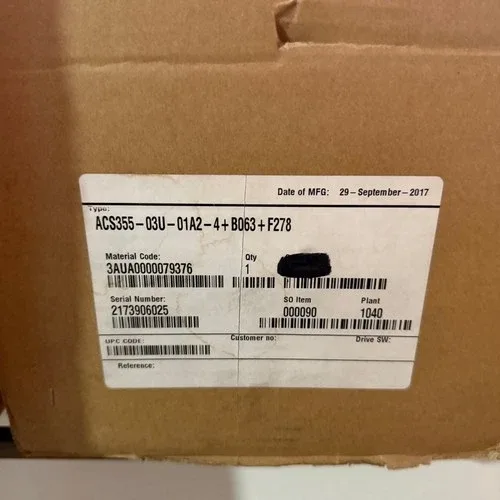 ABB ACS355-03U-01A2-4+B063+F278 Wall Mount 0.37 kW 0.5 HP IP66 NEMA 4X Inverter 2