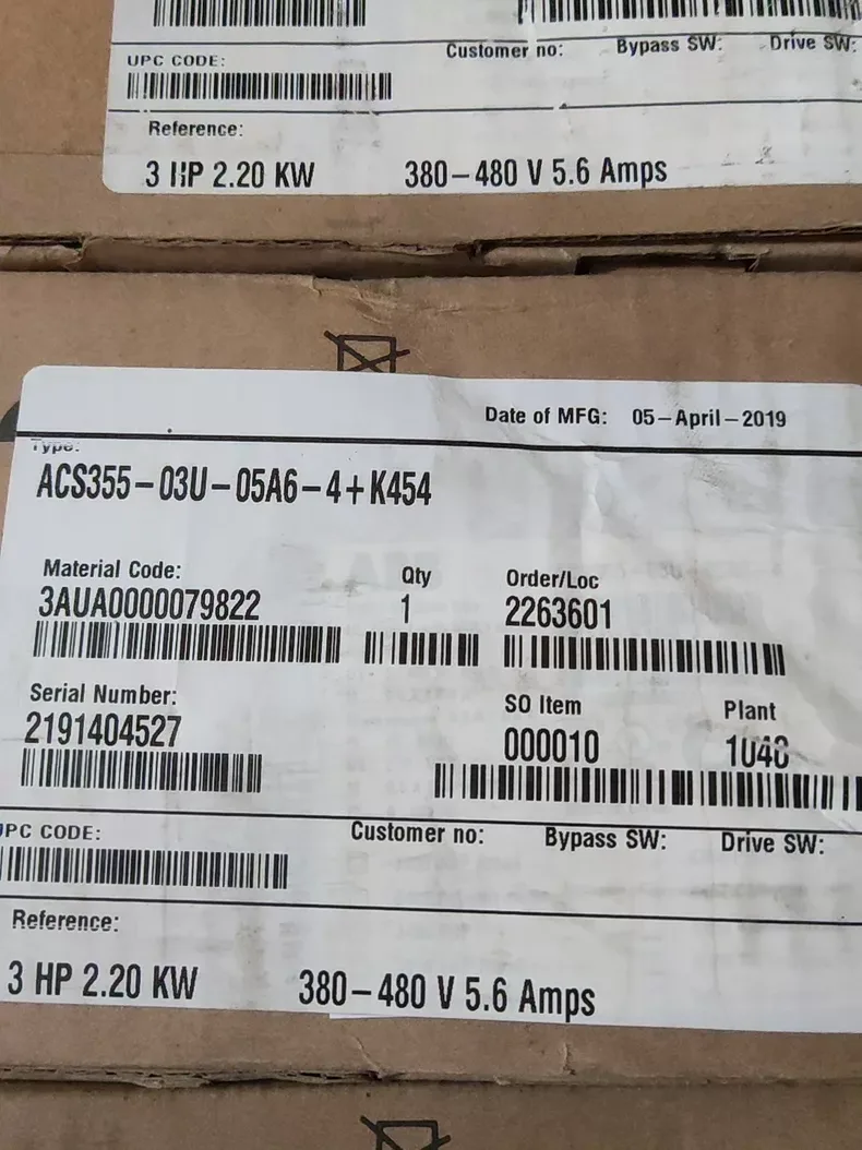 ABB ACS355-03U-05A6-4+K454 frequency inverter 5