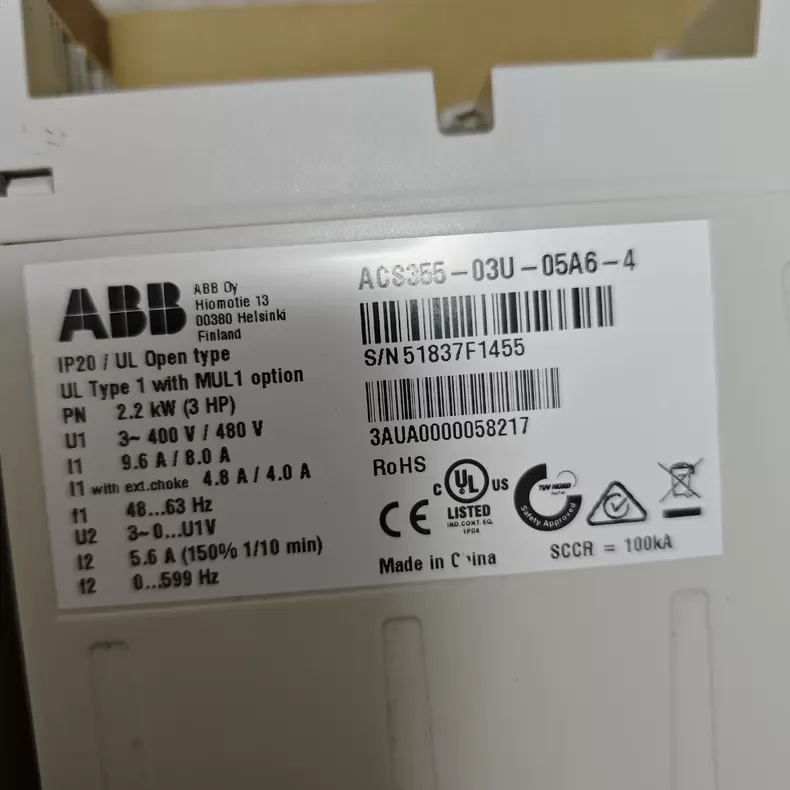 ABB ACS355-03U-05A6-4+K454 frequency inverter 3