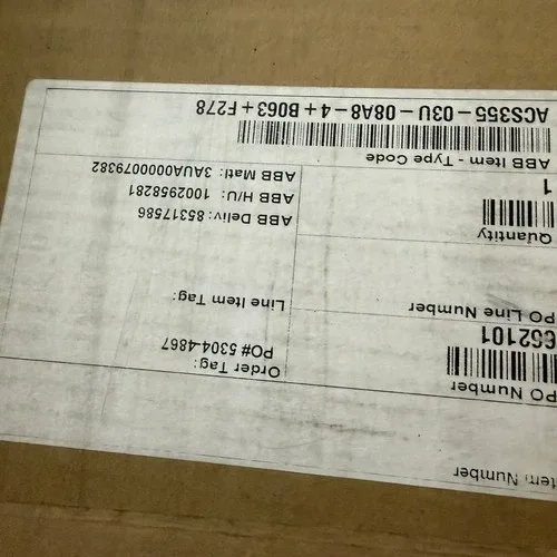 ABB ACS355-03U-08A8-4+B063+F278 Wall Mount 4 kW 5 HP IP66 NEMA 4X Inverter 4