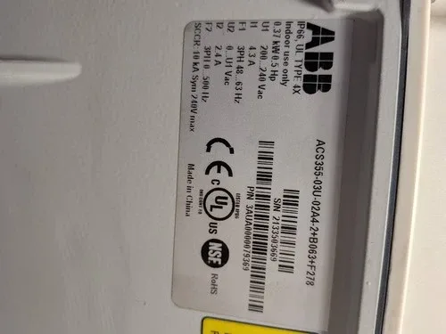 ABB ACS355-03U-02A4-2+B063+F278 Micro AC Drive 4