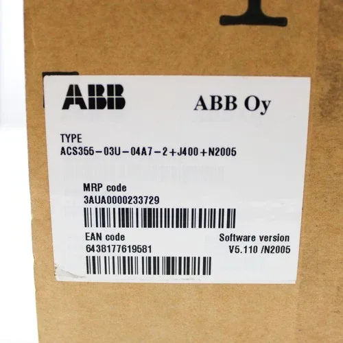 ABB ACS355-03U-04A7-2+J400+N2005 240V Type 1 Micro AC Drive with Options 3