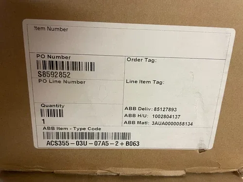 ABB ACS355-03U-07A5-2+B063 Drives ACS355 Series AC Drive 3-200-240V In 3