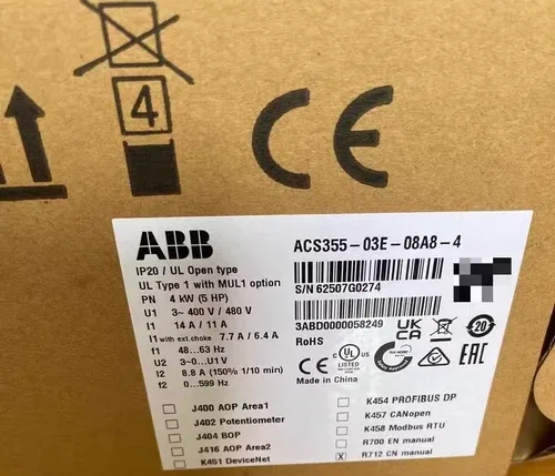 ABB ACS355-03E-08A8-4 3