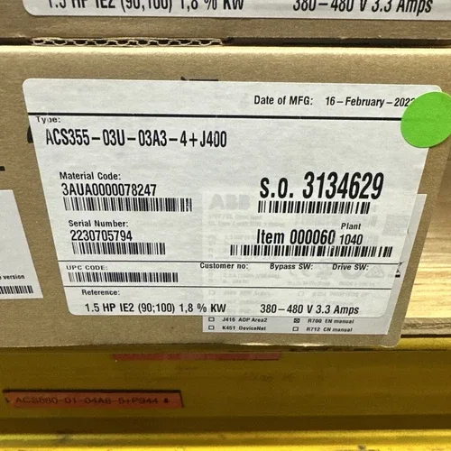 ABB ACS355-03U-03A3-4+J400 Frequency converter 2