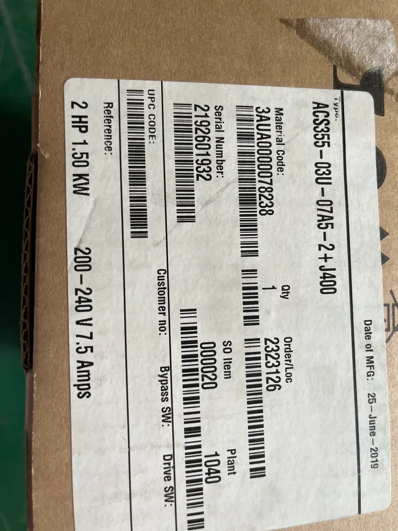 ABB ACS355-03U-07A5-2+J400 Frequency converter 2