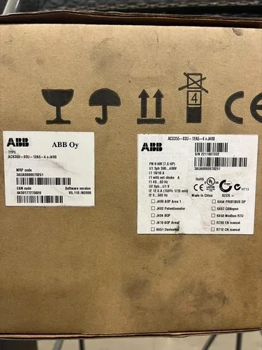 ABB Drives ACS355-03U-12A5-4+J400 Machinery Drive 7.5 HP R3 Frame 3-Phase 48 2
