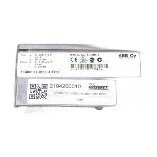 ABB ACS800-01-0003-3+E200 (64594061) Frequency Switch ACS8000100033+E200 Use 4