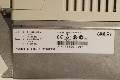 ABB ACS800-01-0006-3+E200+K454 (inverter) 2