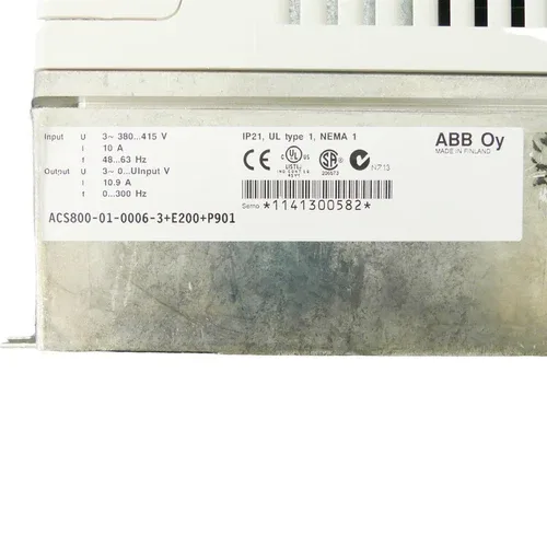 ABB ACS800-01-0006-3+E200+P901 Inverter +CDP312R Control Panel 3
