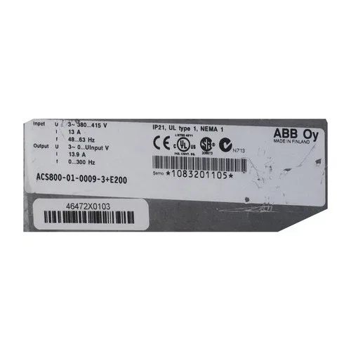 ABB ACS800-01-0009-3+E200 UMP 2