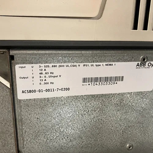 ABB ACS800-01-0011-7+E200 Damaged 2
