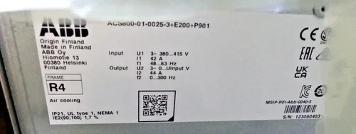 ABB ACS800-01-0025-3+E200+P901 4