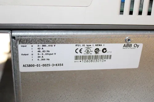 ABB ACS800-01-0025-3+K454 Drive 44A 3