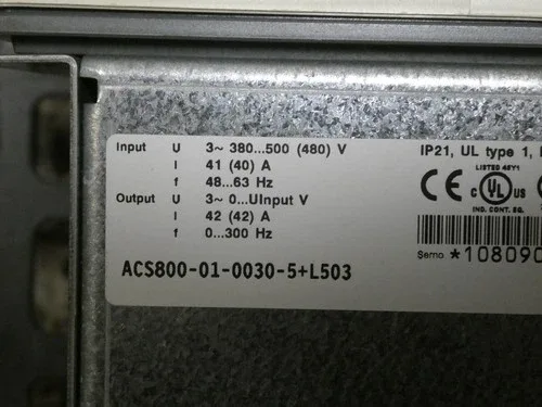 ABB ACS800-01-0030-5+L503 RDCO-03 4
