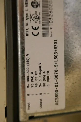 ABB ACS800-01-0070-5+L503+R701 2