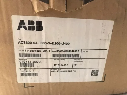 ABB ACS800-04-0005-5+E200+J400+L502 FREQUENCY CONVERTER 3