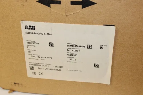 ABB ACS800-04-0006-3+P901 Drive 10.9A 2