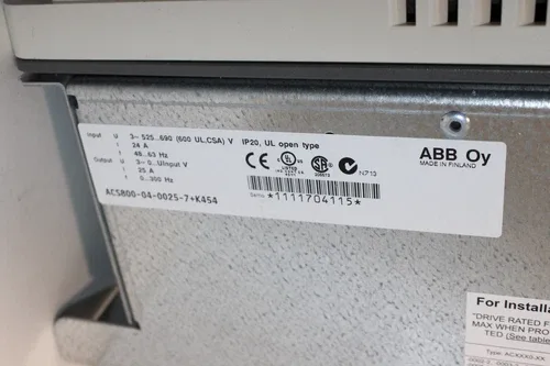 ABB ACS800-04-0025-7+K454 Drive 25A 2