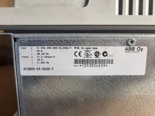 ABB ACS800-04-0030-7 25 hp 600 Volt 3-ph VFD-Electrical 2