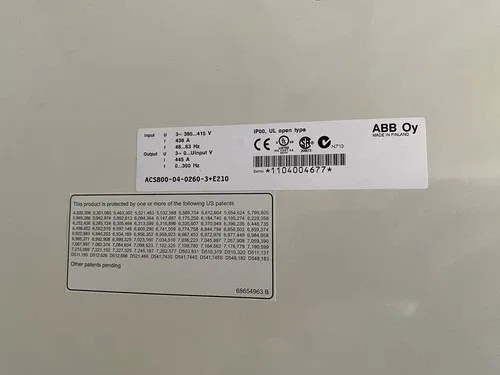 ABB ACS 800 ACS800-04-0260-3+E210 200 kW 445A AMP VFD DRIVE 3