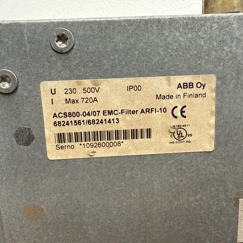 ABB ACS800-04/07 EMC Filter ARFI-10 230-500V 720A RFI/EMC Line Filter VFD Drive 2
