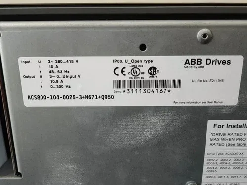ABB ACS800-104-0025-3+N671+Q950 Brand-unpacked frequency converter 2