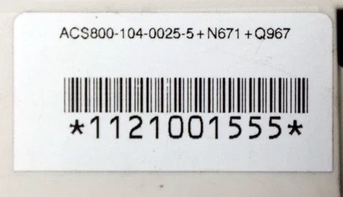 ABB Oy ACS800-104-0025-5+N671+Q967 34A Inverter +RETA-02 +RDCO-02C 4
