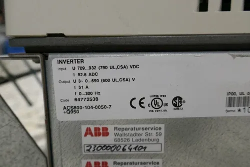 ABB ACS800-104-0050-7+Q950 Inverter 3