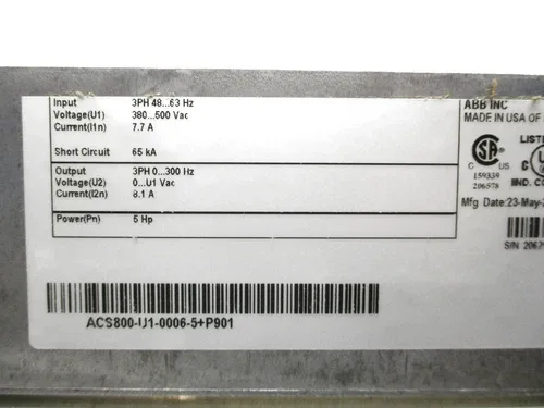 ABB ACS800-IJ1-0006-5+P901 4