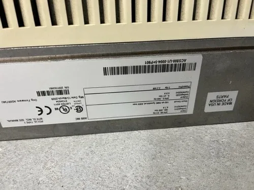 ABB ACS800-U1-0004-5+P901 4.9A 460V 3HP ACS800 VARIABLE FREQUENCY DRIVE 4