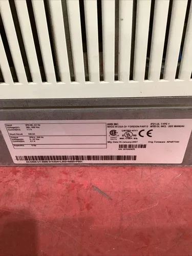 ABB Drive ACS800-U1-0006-5+K454+L502+N685+P901 7.7 Amp 500 Volt 3PH 3