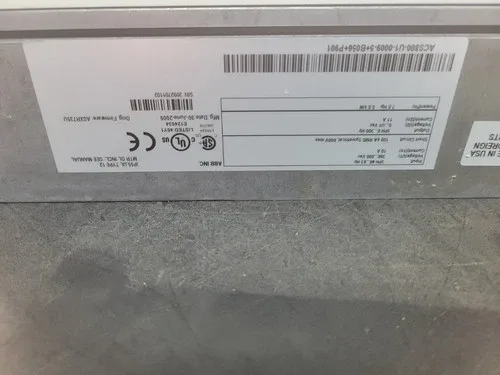 ABB ACS800-U1-0009-5+B056+P901 AC Drive 7.5 HP 5.5 kW STK 1529CC 5