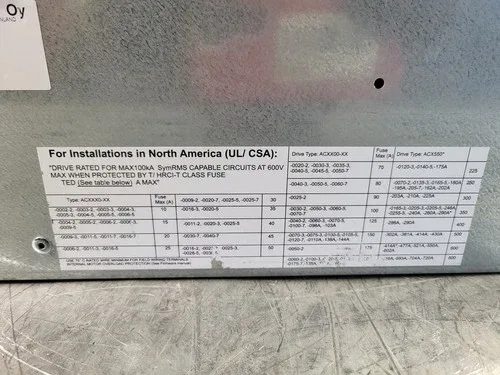 ABB ACS800-U1-0020-7 15 hp 600 Volts 3-Phase VFD-Electrical 4
